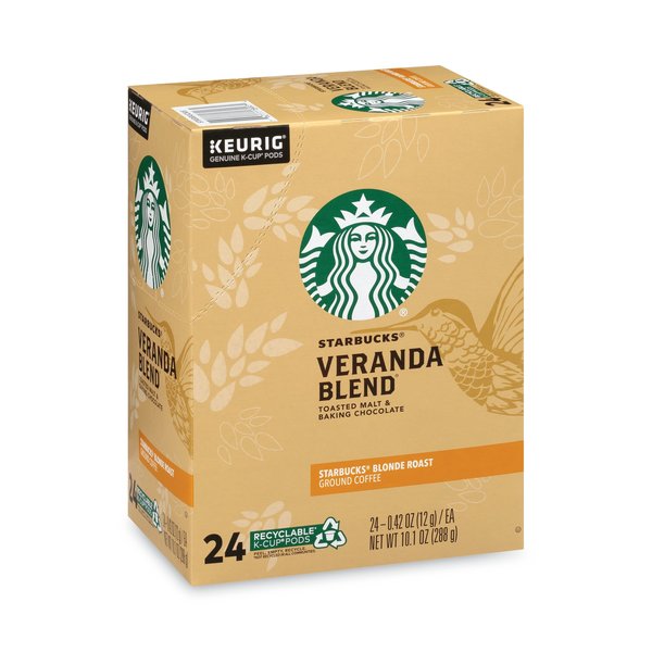 Starbucks Veranda Blend Coffee K-Cups Pack, PK24 PK 12434950